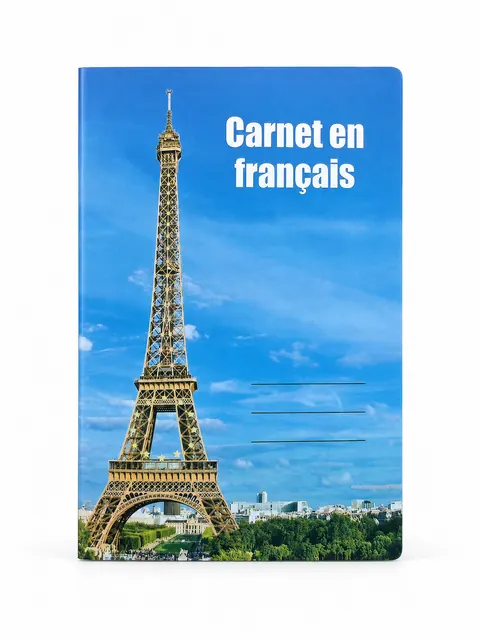 Eiffel Tower cover saddle-stitched softcover notebook, Case 27