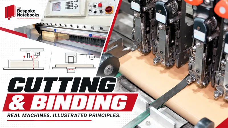 Cutting and binding: real machines with illustrated principles