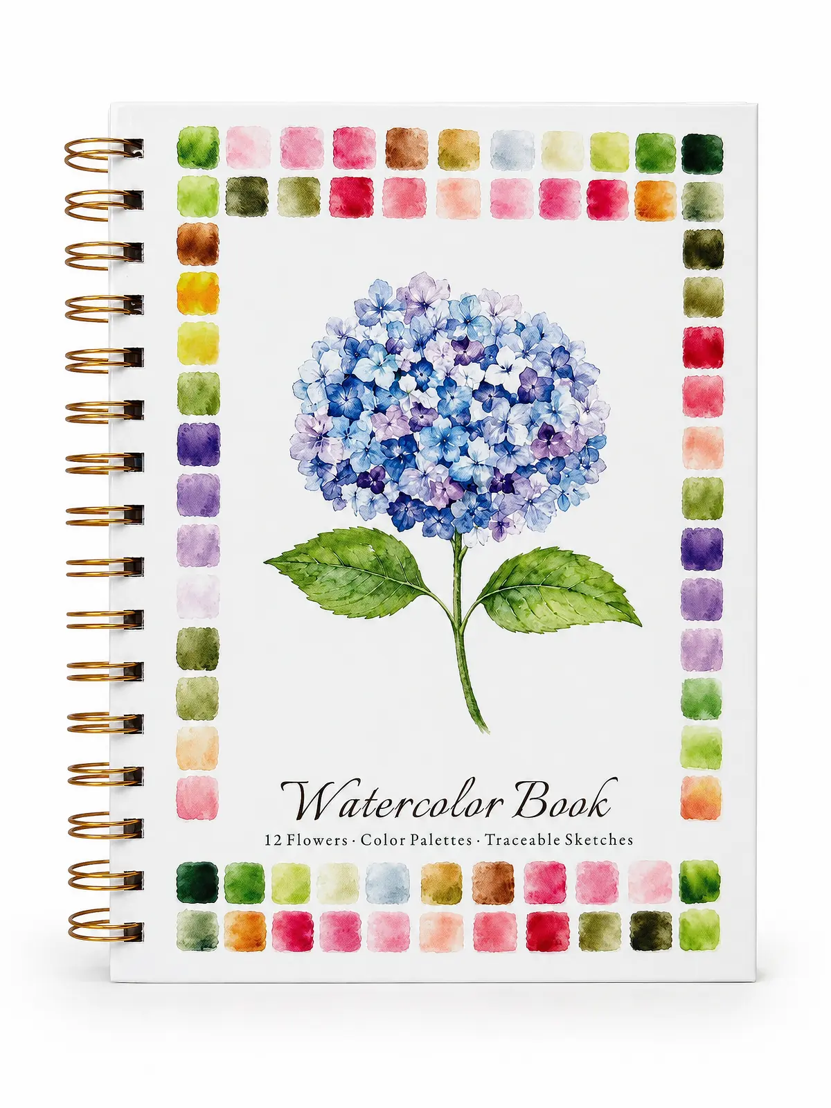 Spiral-Bound Watercolor Art Notebook front view