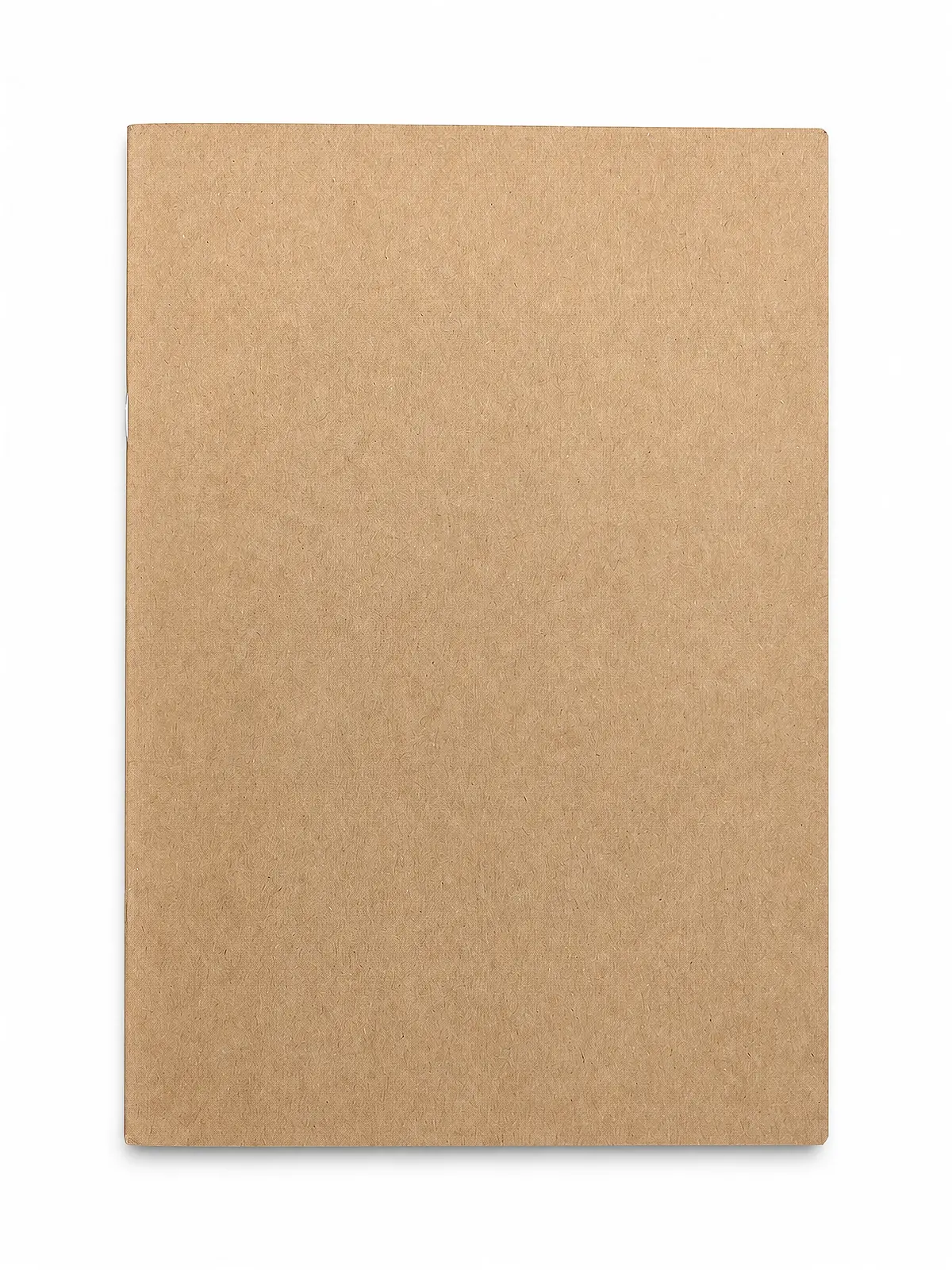 Plain Kraft Slim Softcover Notebook front view